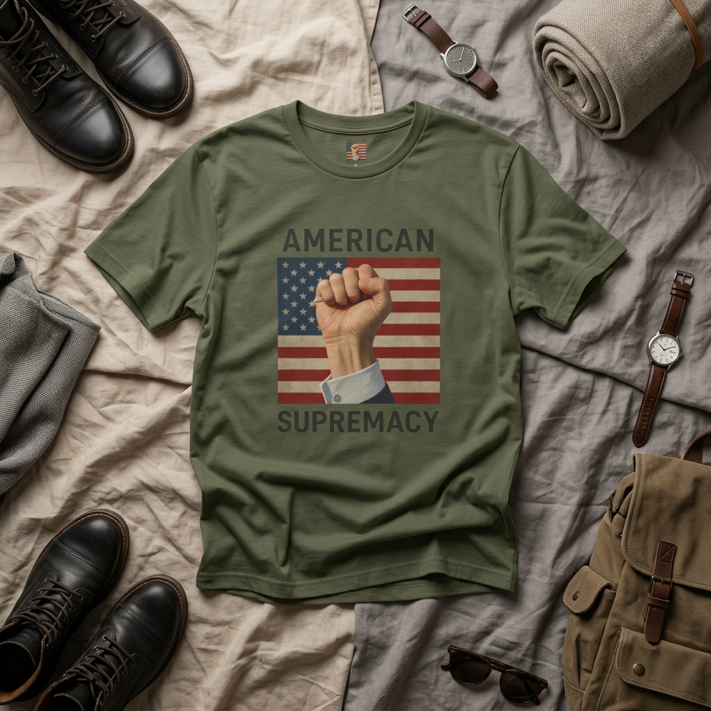 American Fist T‑Shirt — Patriotic Flag Graphic Tee
