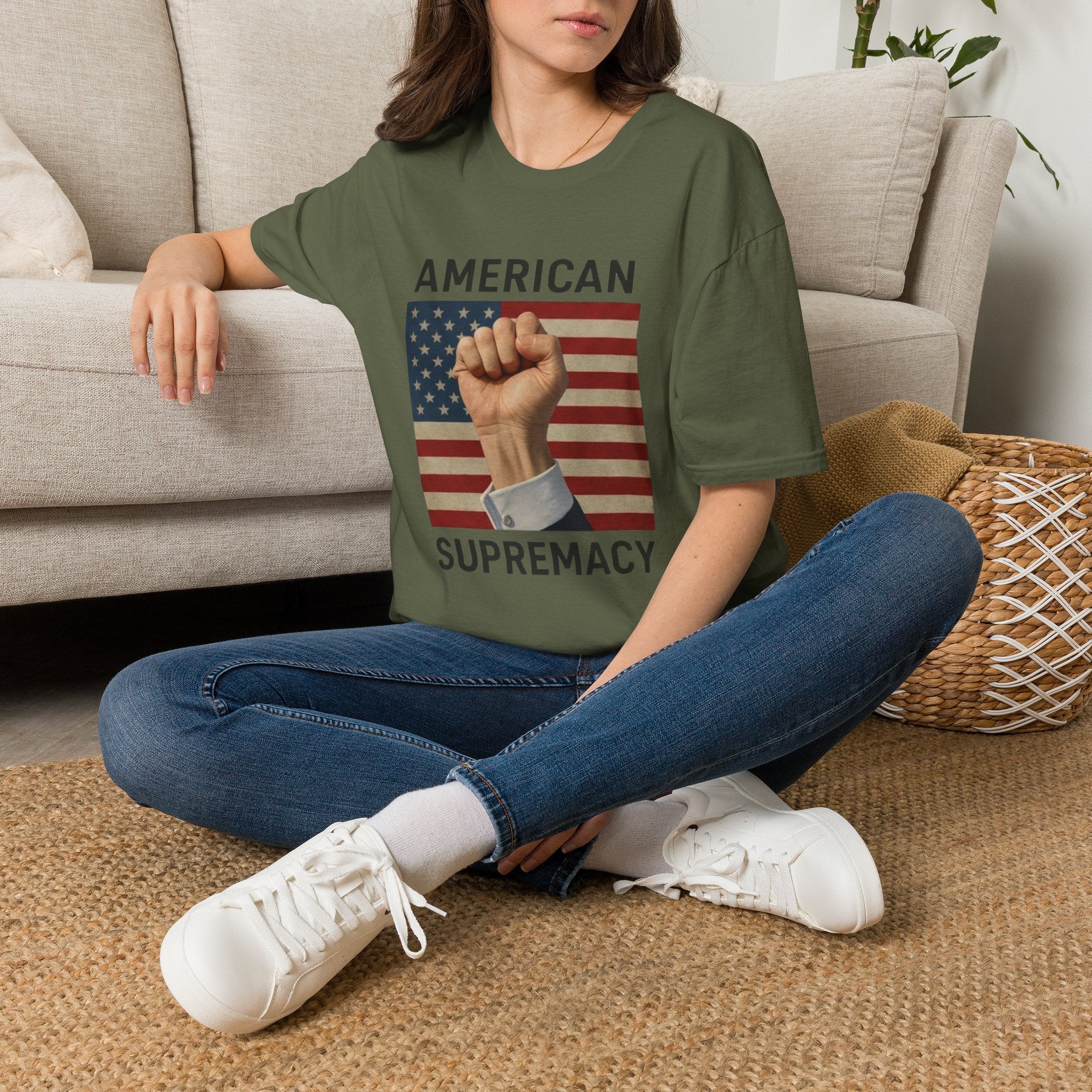 American Fist T‑Shirt — Patriotic Flag Graphic Tee